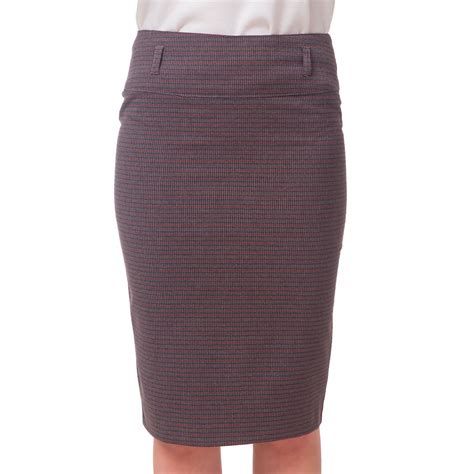 Юбка-карандаш в коричневую полоску купить в интернете или магазине ...