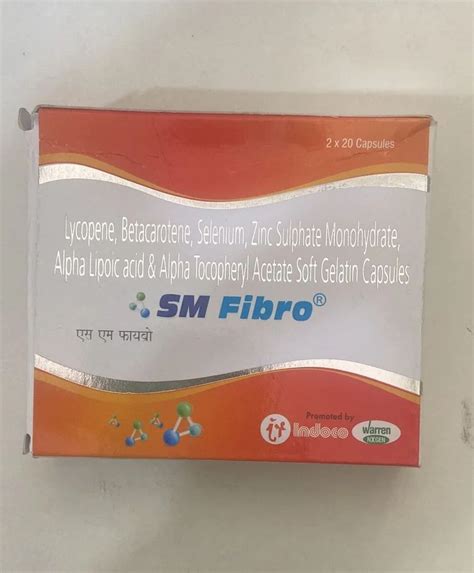 Sm Fibro Capsule At ₹ 295box Lycopene Antioxidant Capsule In