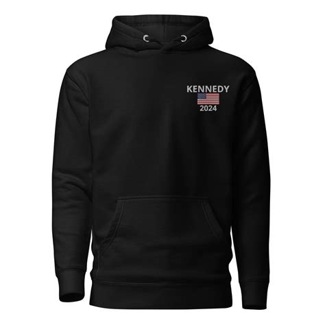 Rfk Jr 2024 Hoodie Kennedy 2024 Embroidered Hooded Sweatshirt Kennedy