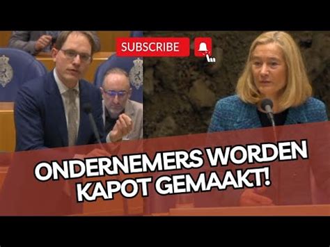 Van Houwelingen Fvd Is Fel Tegen Vvd Minister Ondernemers Worden