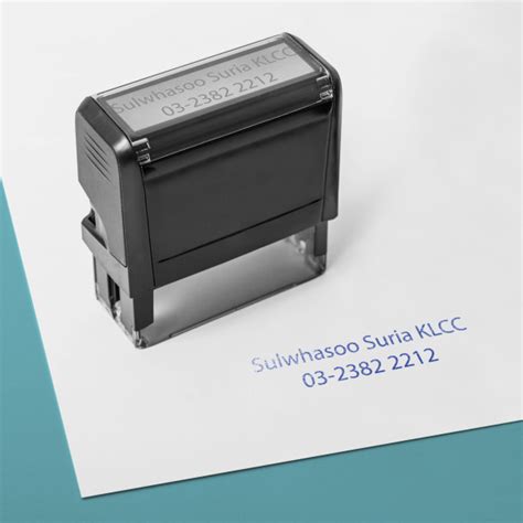 Best Custom Self Inking Rubber Stamp Malaysia L Klccprint