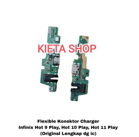 Infinix Hot 9 Play 10 Play Papan Board Pcb Konektor Conektor Cas Charger Infinix 9 Play Hot 10