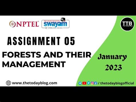 NPTEL Forests And Their Management Assignment 05 Answers January 2023