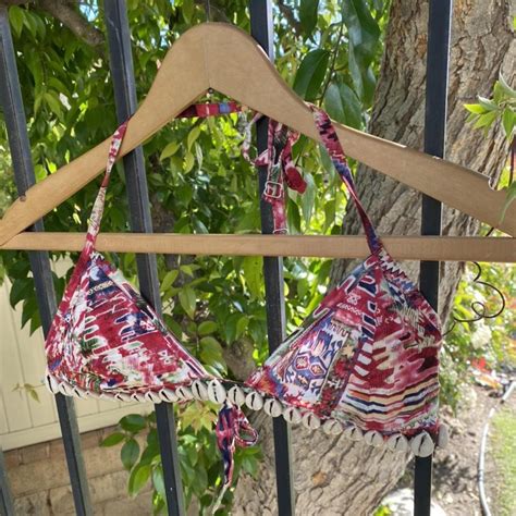 Super Cute Tropical Bralett Bikini Top In Great Depop
