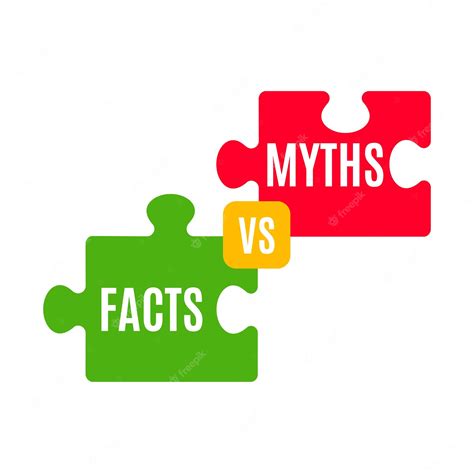 Premium Vector Myths Vs Facts Icon Truth And False Jigsaw Puzzle