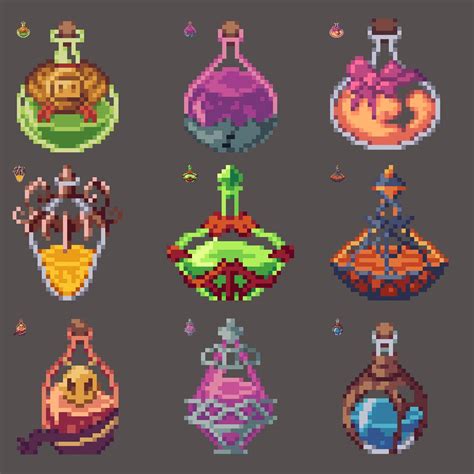 32x32 Magic potions pack : r/PixelArt