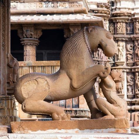 Esculturas Famosas De Los Templos De Khajuraho La India Foto De