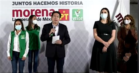 Morena Pt Y Pvem Presentan Alianza Juntos Hacemos Historia Para