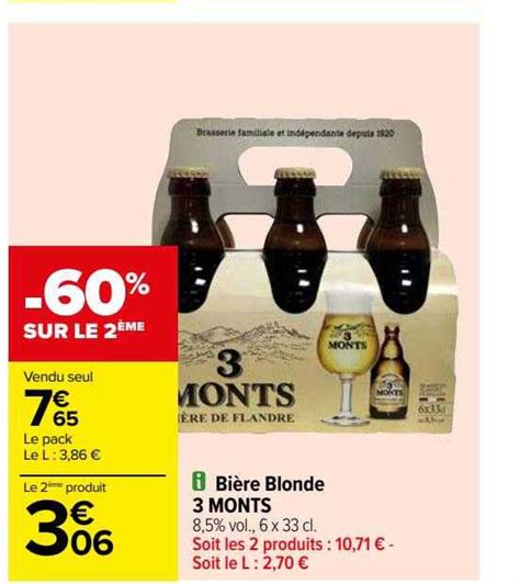Promo Bi Re Blonde Monts Chez Carrefour Icatalogue Fr