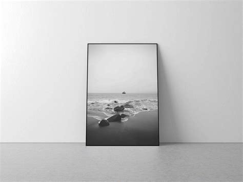 Beach Photography, Black and White Beach Print, Ocean Photography ...