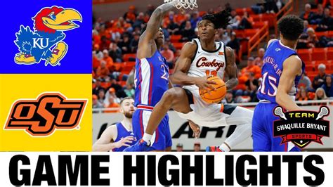 8 Kansas Vs Oklahoma State Highlights Ncaa Mens Basketball 2024 College Basketball Win