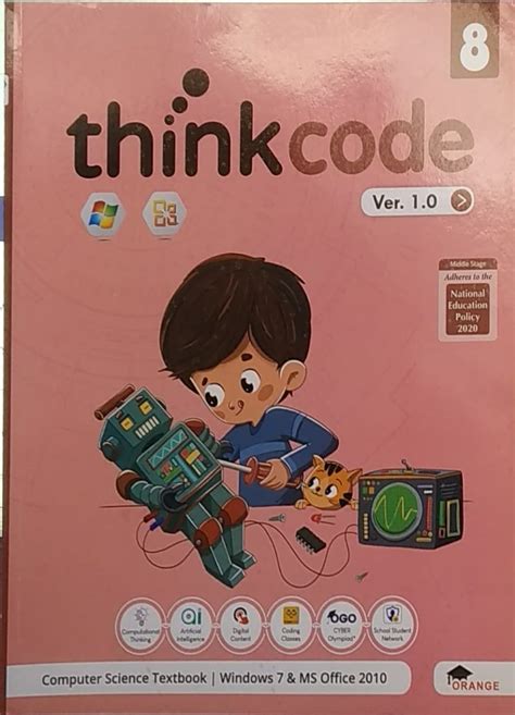 Urbanbae Thinkcode Computer Science Textbook Windows 7 And Ms Office 2010 Ver 1 0 Class 8 Nep