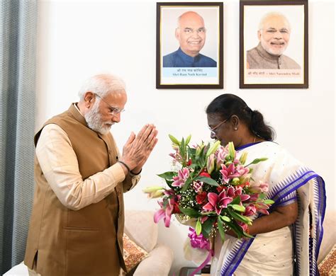 Prime Minister Modi Met Draupadi Murmu