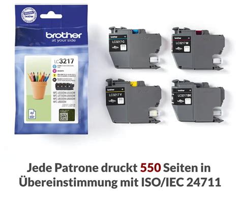 Original Brother LC 3217 Multipack LC 3217 Druckerpatrone Tinte