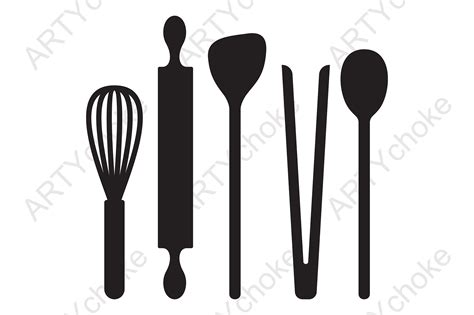 Baking Utensils Svg File For Cricut Graphic By Artychokedesign