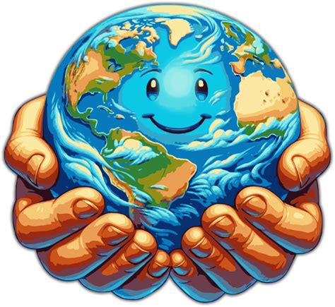 Hands Holding Earth - Openclipart