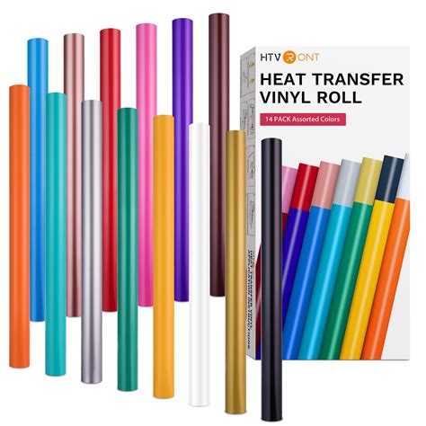 Htvront Htv Heat Transfer Vinyl Bundle Pack X Ft Htv Vinyl