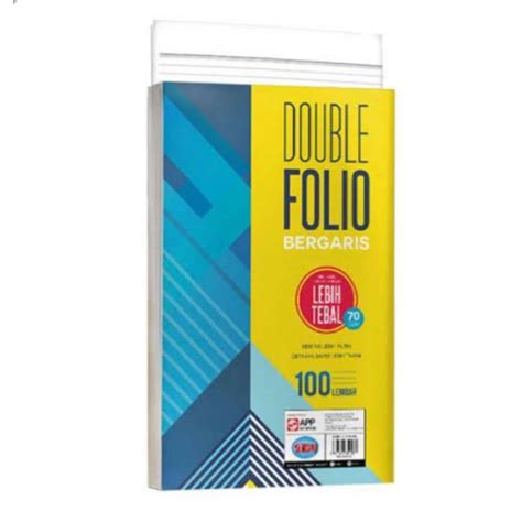 Jual Kertas Folio Bergaris Sidu Double Rulling Sinar Dunia Shopee