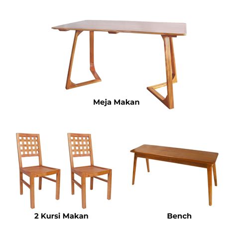 Jual Adiku Meja Makan Orang Yokohama Dining Table Shopee Indonesia