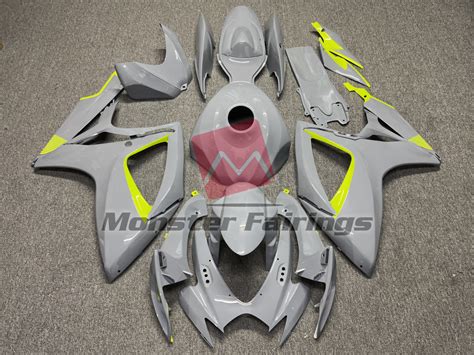 Nardo High Viz Yellow Gsxr 600 750 06 07 Monster Fairings