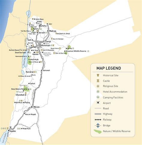 Physical Map Of Jordan