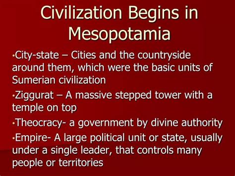 Ppt Civilization Begins In Mesopotamia Powerpoint Presentation Free