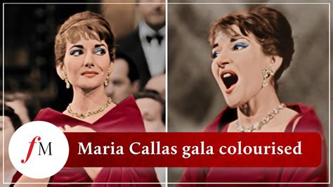 Opera Diva Maria Callas Singing In Restored And Colourised For