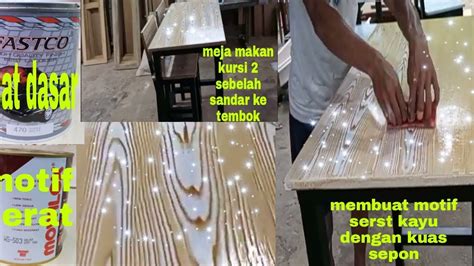 Cara Membuat Motif Serat Kayu Dengan Cat Mowilex Kode 503 Motif