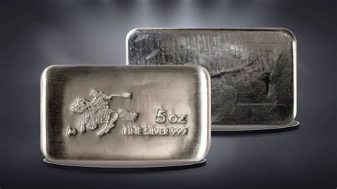 Silver 5 Oz SilverTowne Pony Express Cast Bar BOLD Precious Metals