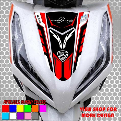 Honda Click V Front Panel Sticker Printed Laminated Shopee Philippines