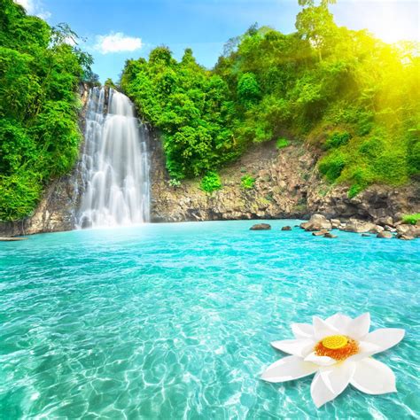 Beach Waterfall Wallpapers - Top Free Beach Waterfall Backgrounds - WallpaperAccess