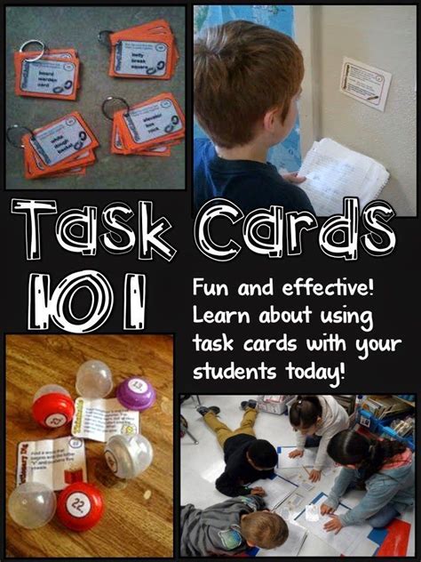 Task Cards 101 Task Cards Creative Classroom Resource Classroom