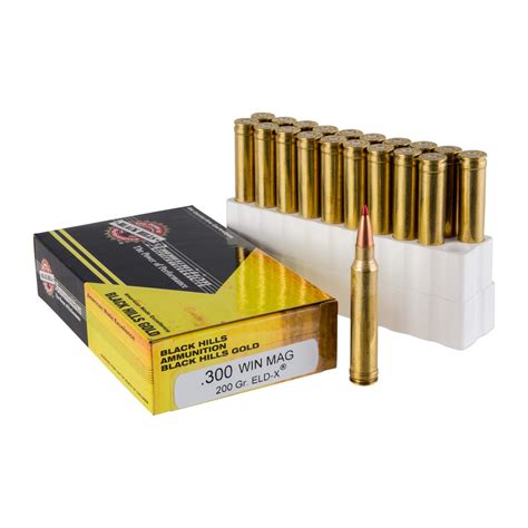 Black Hills Ammunition Black Hills Gold Ammo 300 Winchester Magnum 200gr Eld X Brownells