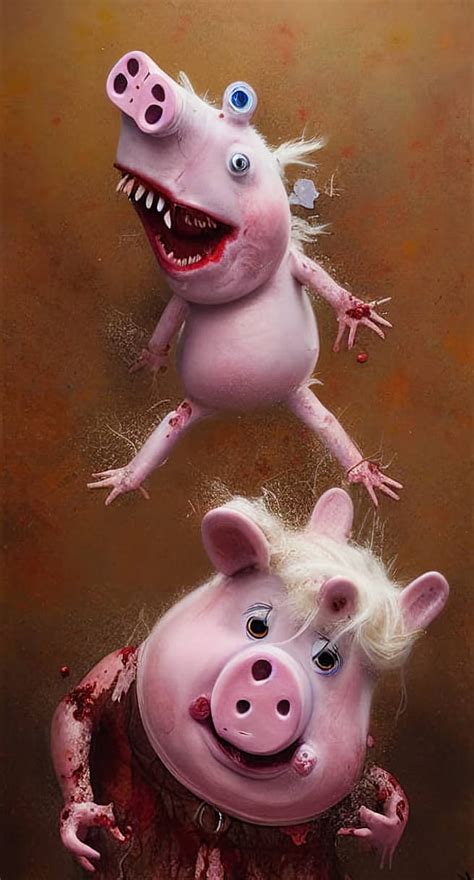 Peppa Pig Zombie (#2) by BoomLabStudio on DeviantArt