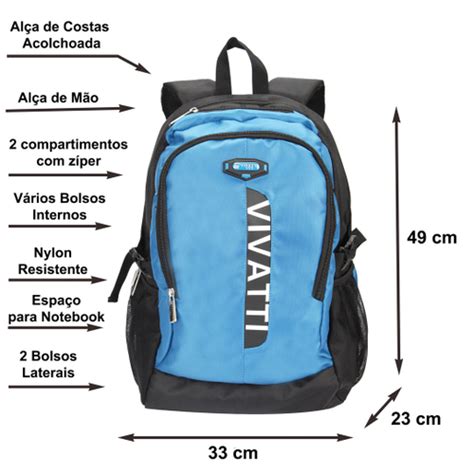 Mochila Feminina Masculina Esportiva Laranja Cinza Ou Azul Notebook