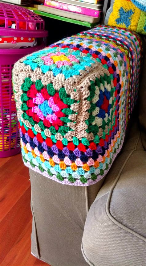 Crochet Armchair Covers : Crochet Sofa arm cover - The Crafty Co - Now this is a hand knit ...