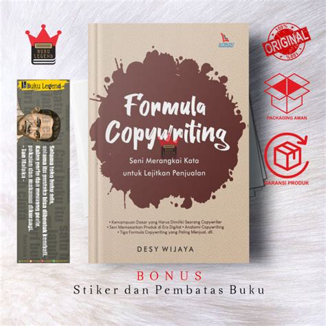 Jual Buku Formula Copywriting Seni Merangkai Kata Desy Wijaya Kota