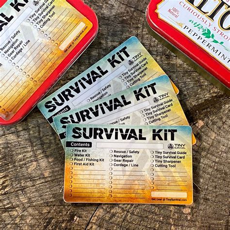 DIY - Altoids® Tin - Tiny Survival Kit Checklist Stickers - 3 Pack ...