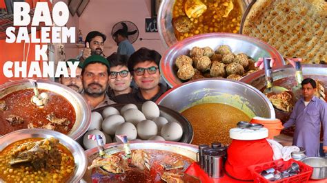 Bao Saleem Mutton Chanay Best Desi Breakfast Pakistani Street Food