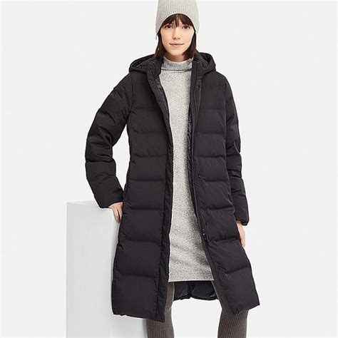 Uniqlo Seamless Down Long Coat Long Puffer Jacket Outfit Long Coat