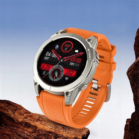 SPORTOWY ZEGAREK SMARTWATCH MĘSKI GPS PULS ROZMOWY POLSKIE MENU AMOLED