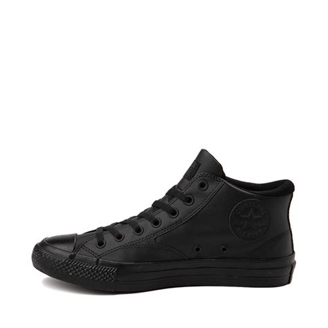 Converse Chuck Taylor All Star Malden Street Mid Leather Sneaker Black Monochrome Journeys