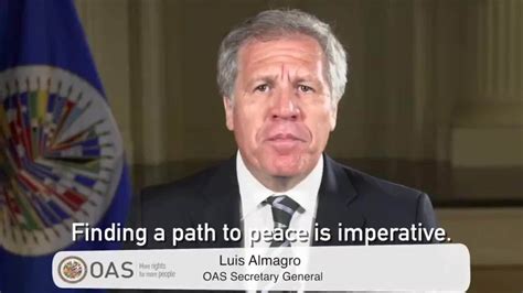 Almagro La Soluci N De La Crisis En Venezuela Es Respetar Al Pueblo