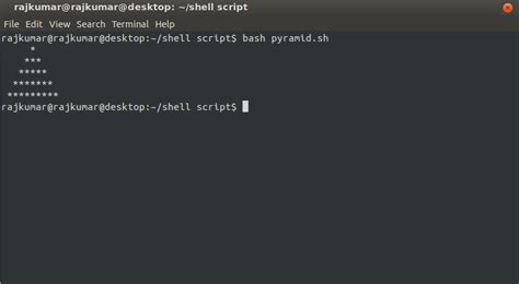 Shell Script To Print Pyramid Of Stars Its All About Linux