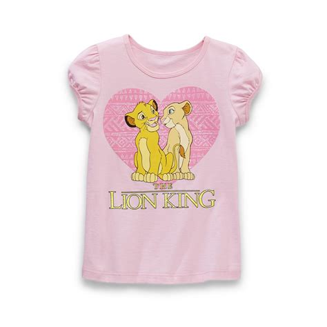 Disney The Lion King Girl S Cap Sleeve T Shirt Simba Nala Shop