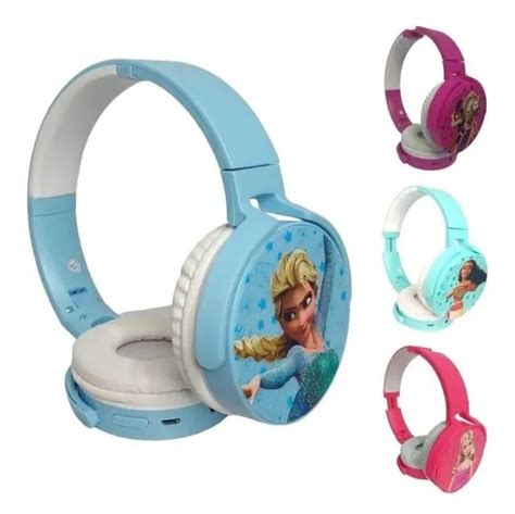 Fone De Ouvido Infantil Bluetooth Barbie E Princesas Disney Fones De