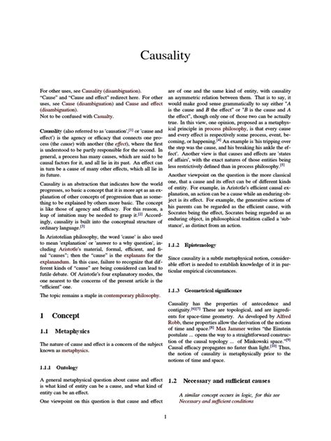 Causality Pdf Causality Aristotle