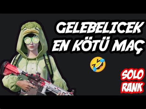 SOLO RANK KASIYORUZ SIRA 150 PUBG MOBİLE TEKLİ ÜŞN CANLI YAYIN YouTube