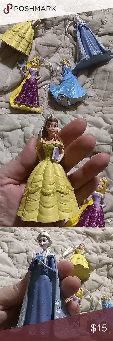 Hallmark Disney Princess Ornaments 4 Character Set | Disney princess ...