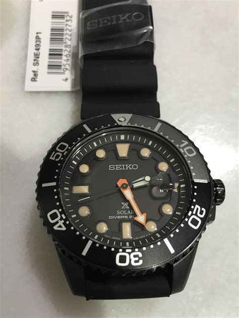 Seiko Prospex Solar Black Series Sne Sne P Sne P Luxury